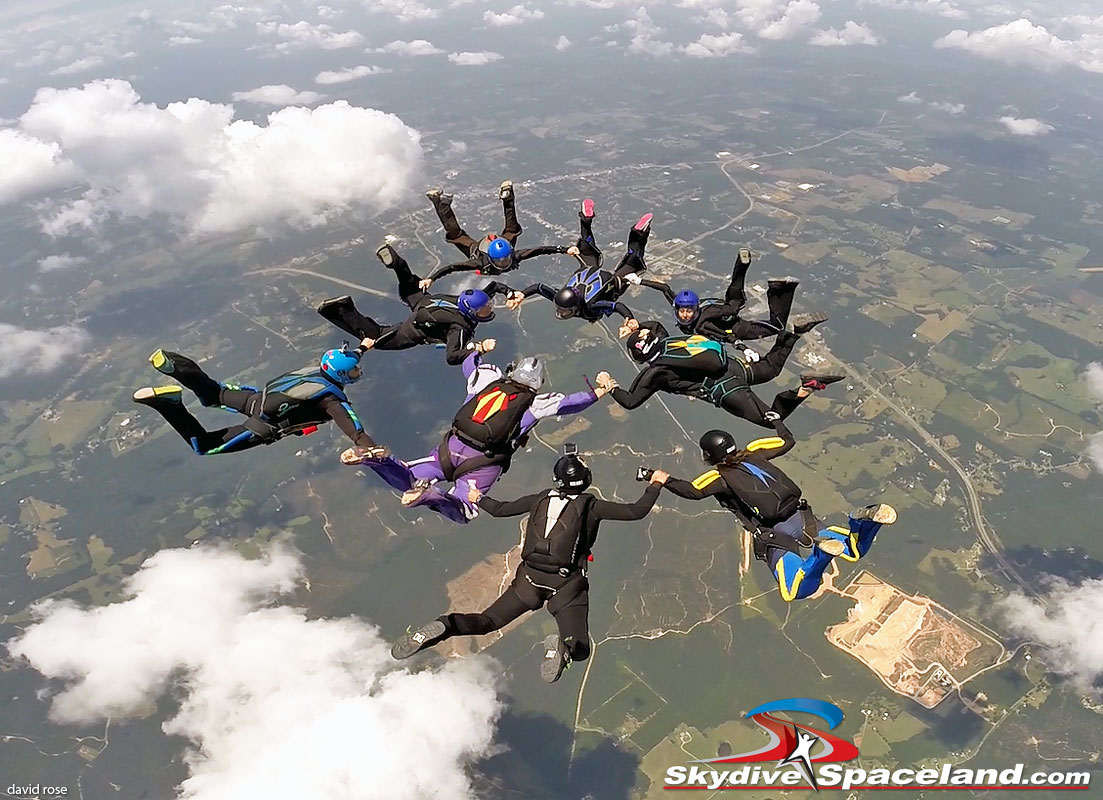 Skydivers Set Three State Records in Two Days at Skydive Spaceland